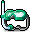 Green Swimming Goggles icon