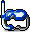 Blue Swimming Goggles icon