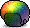 Rainbow Afro Wig icon