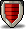 Red Triangular Shield icon