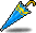 Sky Blue Umbrella icon