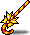 Yellow Candy Cane icon