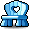 Sky-blue Wooden Chair icon
